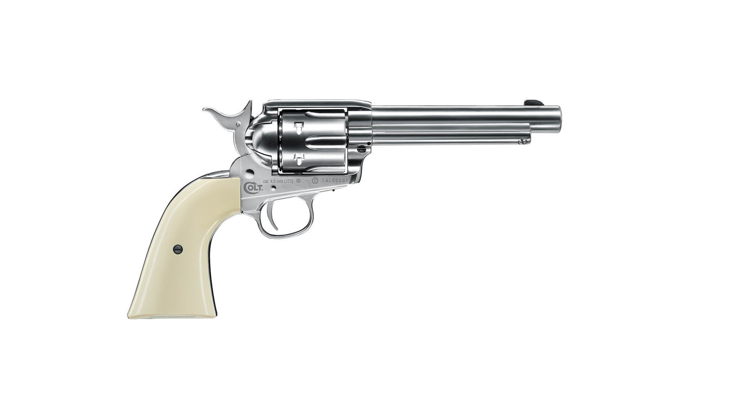 Colt SAA Smoke Wagon 4,5 mm (.177) BB, CO₂, < 3,0 J, Nickel-Finish