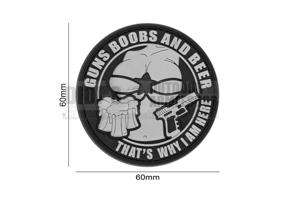 Guns Boobs and Beer Rubber Patch