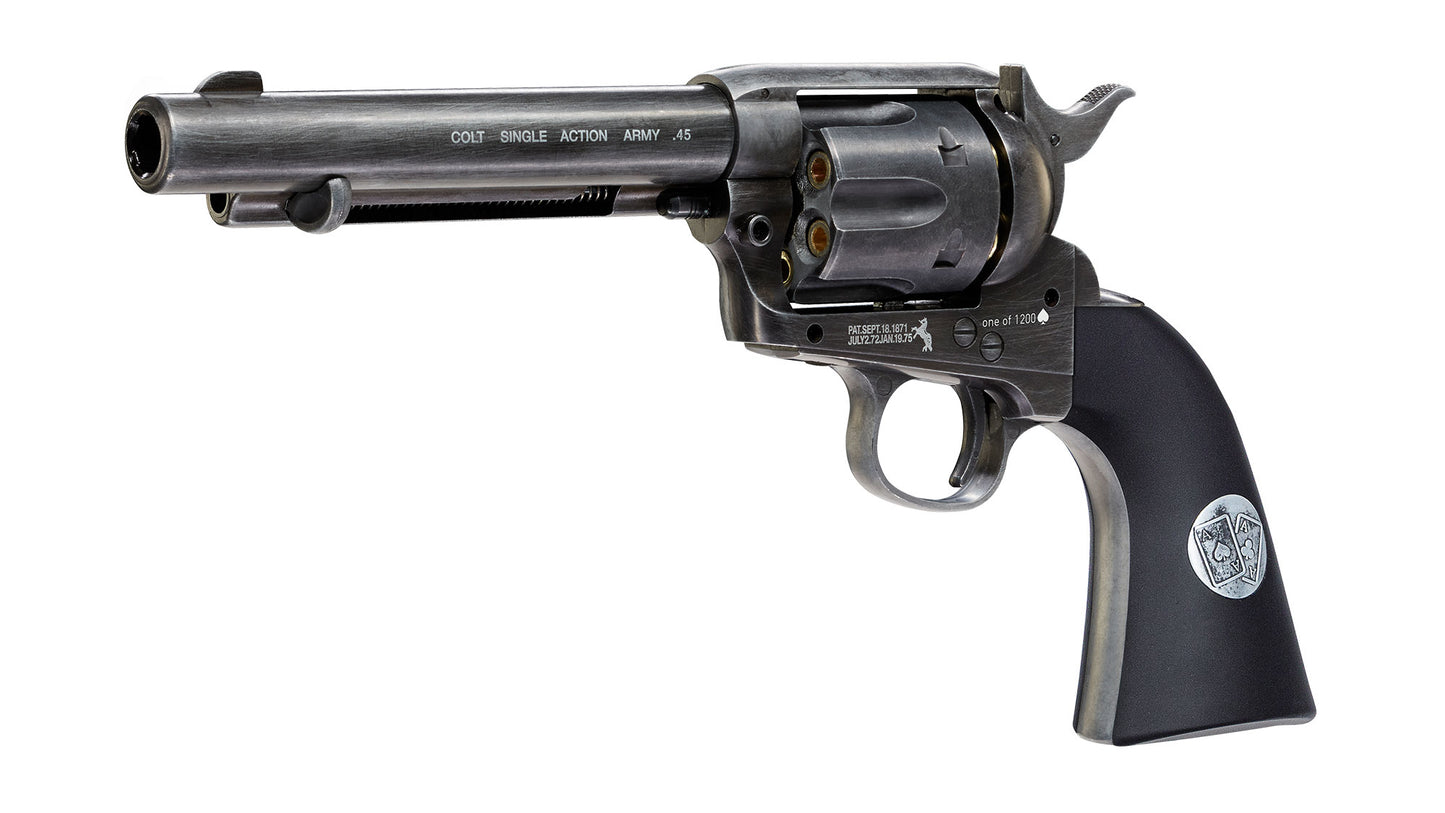 Colt SAA Double Aces Duel Set 4,5 mm (.177) BB, CO₂, < 3,0 J, Antik-Finish
