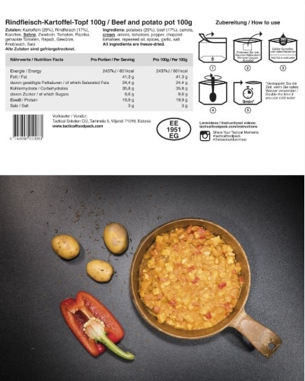 TACTICAL FOOD - Beef & Potato