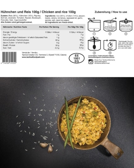 TACTICAL FOOD - Chicken & Rice