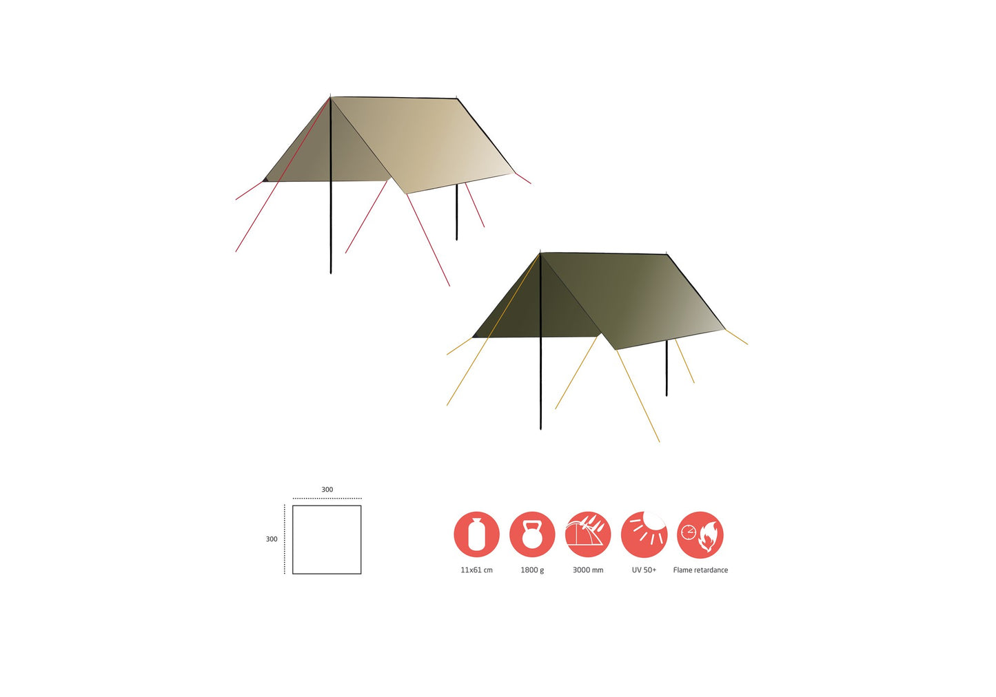 Tarp Zuni 3 - Div. Farben