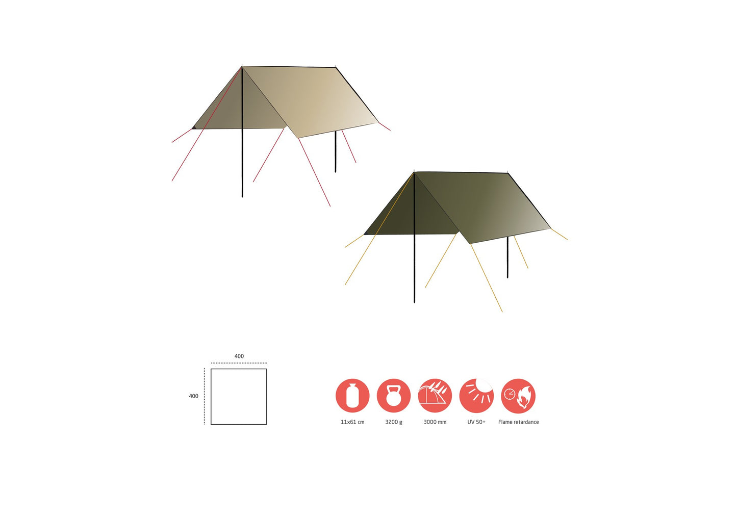 Tarp Zuni 4 - Div. Farben