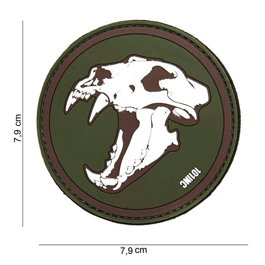 Säbelzahn Tiger Rubber Patch - Div. Farben