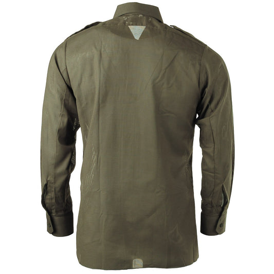 Österr. BH Tropenhemd, "UN", oliv, neuw.