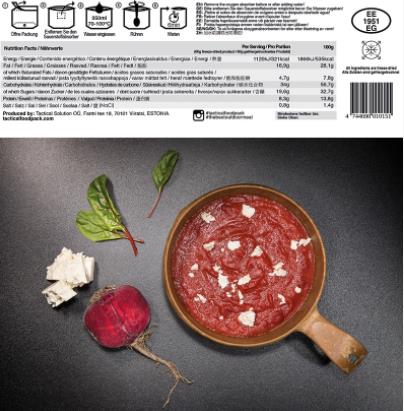TACTICAL FOOD - Beetroot Soup with Feta