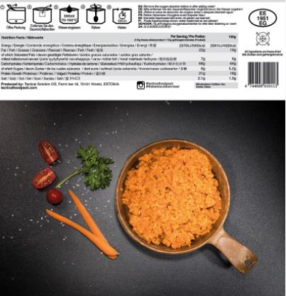 TACTICAL FOOD - Pork and Rice