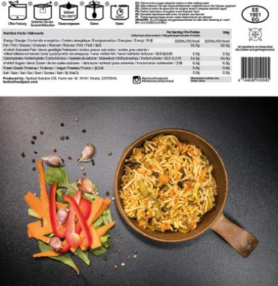 TACTICAL FOOD - Veggie Wok and Noodles