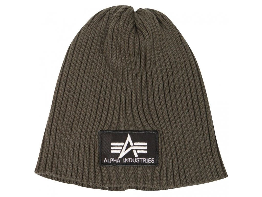 Alpha Industrie Rollmütze rip Beanie oliv