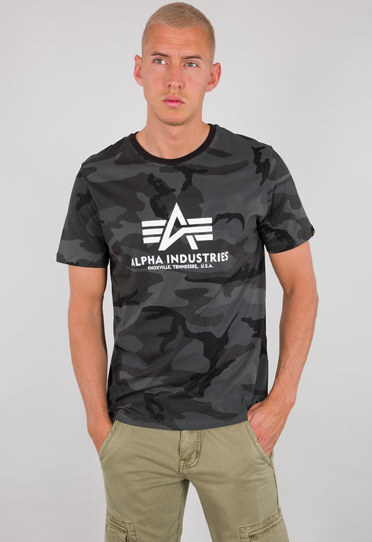 Alpha Industrie T-Shirt Basic black camo
