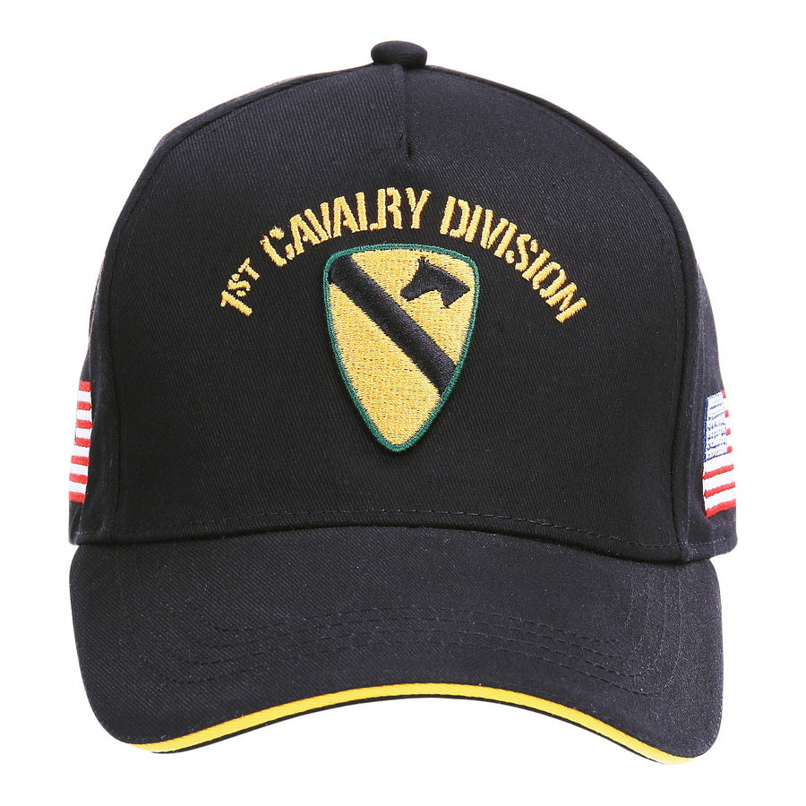 BB-Cap US Cavalry WWII 3D oliv / schwarz