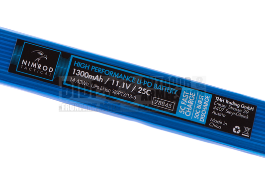 Lipo 11.1V 1300mAh 25C Split Type T-Plug