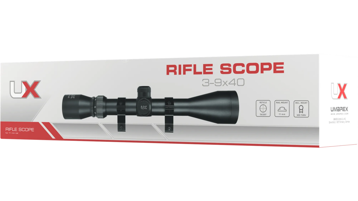 UX RS 3-9x40 inkl. Montageringen