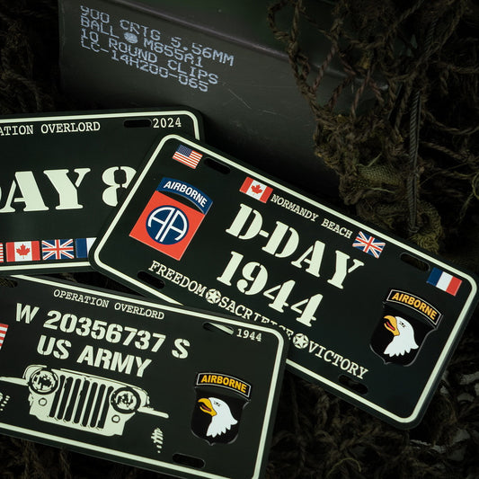 Nummernschild D-Day Normandy Beach