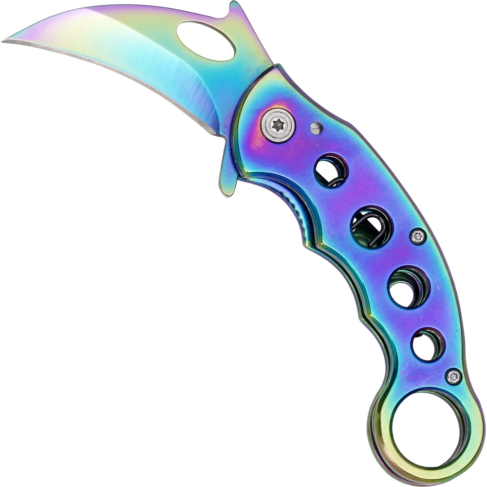 Karambit Taschenmesser Rainbow