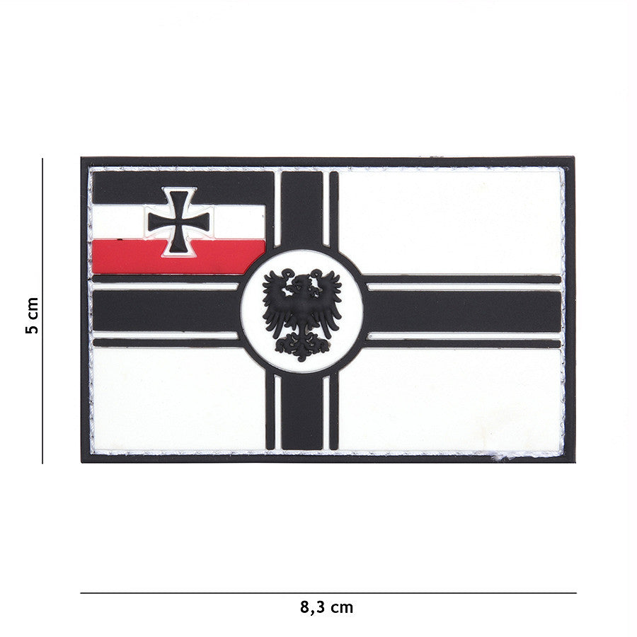 Emblem 3D PVC Deutsche Empire Flagge weiss