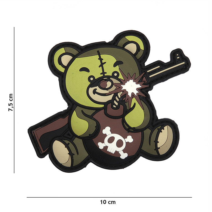 Emblem 3D PVC Terror Teddy grün