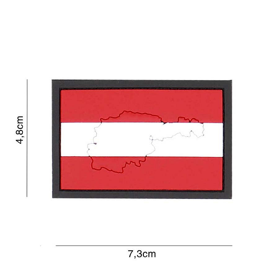 Land Rubber Patch mit Kontur