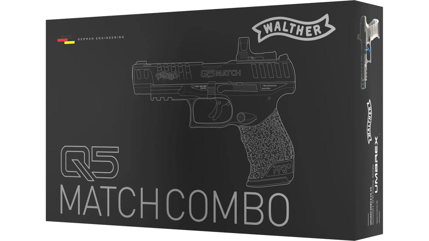 Walther Q5 Match Combo 5" Set Kal.4,5mm CO2