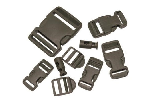 BUCKLE SET 9-TLG.SCHWARZ / OLIV