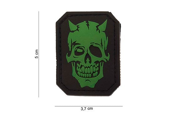 Patch 3D PVC Devil Skull