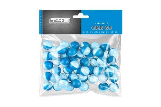T4E Sport CKB 68 blau, 2,34g cal..68, 50 Stk. Polybeutel Chalkballs