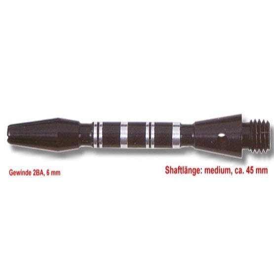 Shaft Alu Stripe medium,ca 45 mm, schwarz