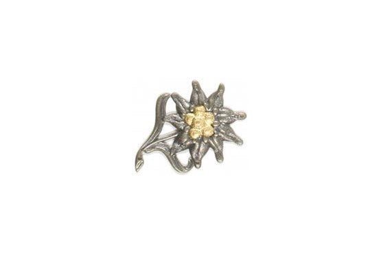 Mützenabzeichen orig. Bw Metall ´Edelweiß´ neu