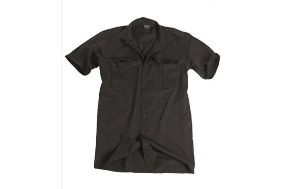 DIENSTHEMD 1/2 ARM T/C SCHWARZ