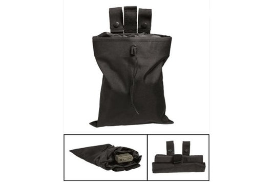 EMPTY SHELL POUCH OLIV / SCHWARZ