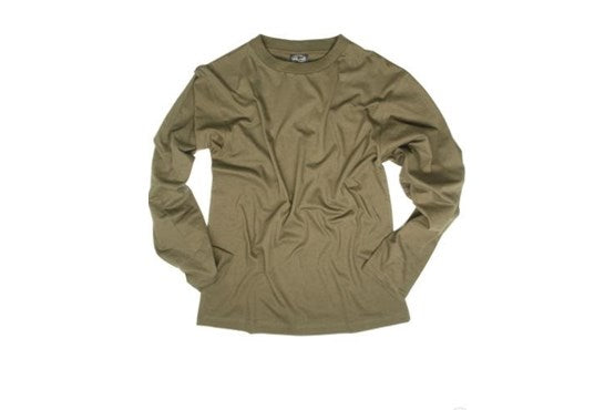 LANGARMSHIRT CO. Oliv/Schwarz