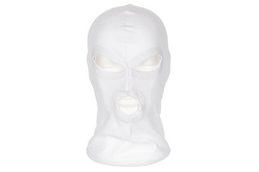 Balaclava, 3-Loch, dünn, schwarz / weiß, 100 % Baumwolle