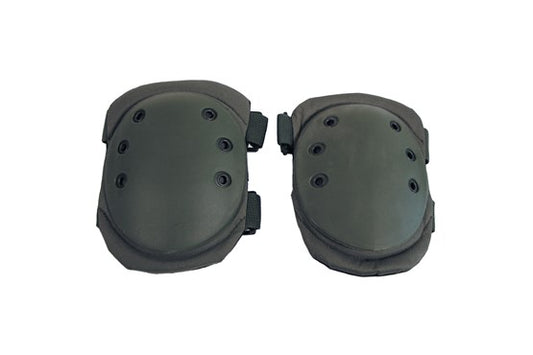 Knieschützer, oliv/schwarz, Kunststoffprotektor