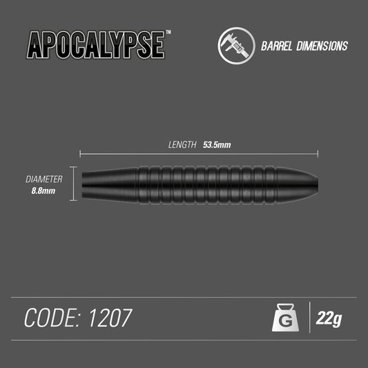 Winmau Apocalypse Brass Steeldart 1207 22 g oder 24 g
