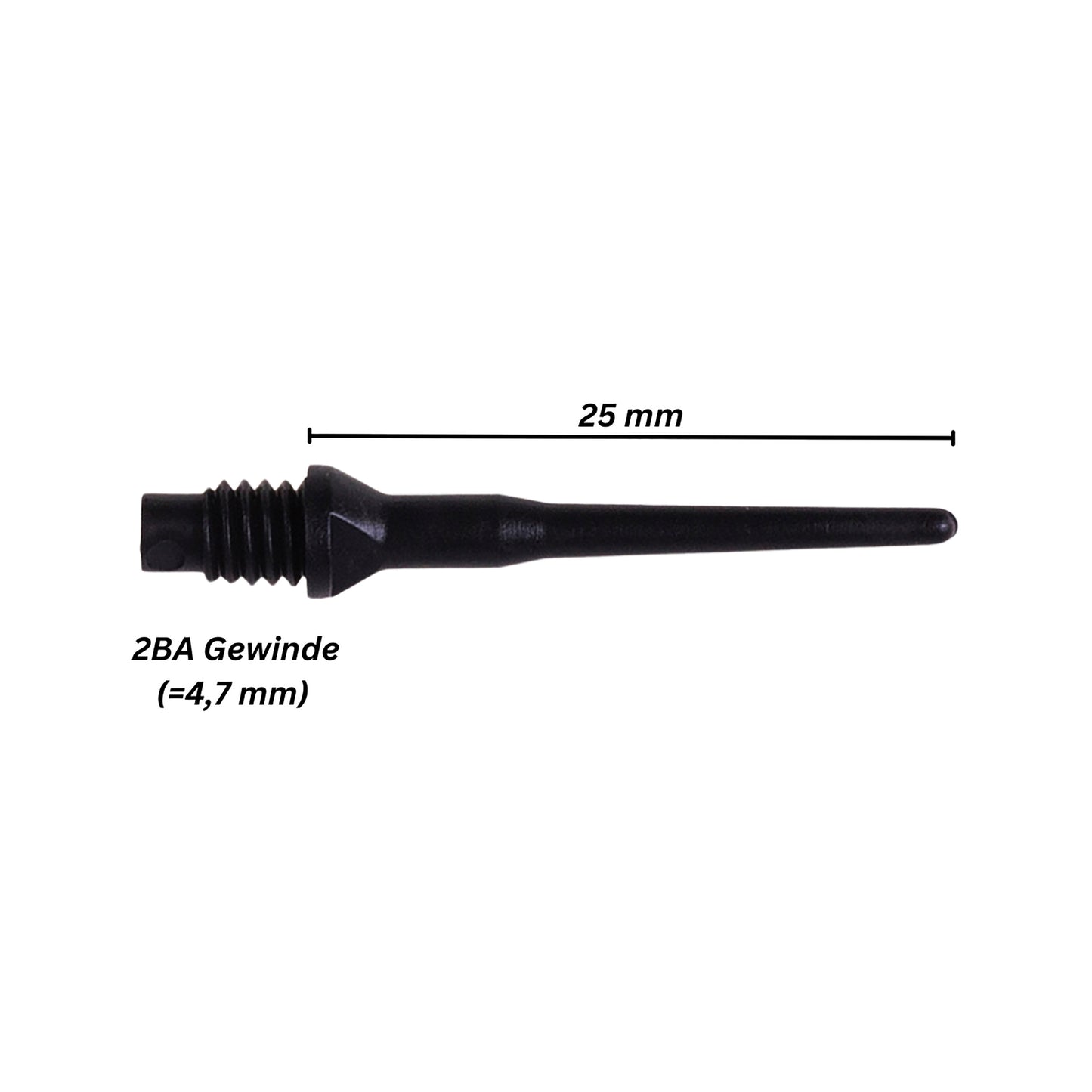 Softspitze Karella Keypoint 2BA Gewinde 1000 St. Schwarz (Kopie)