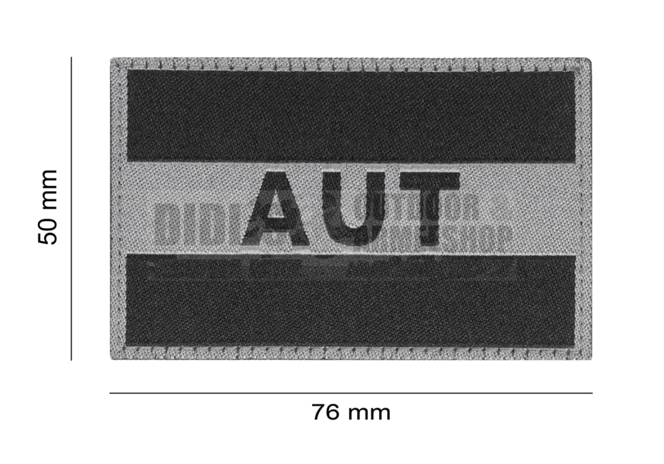 Austria Flag Patch Black