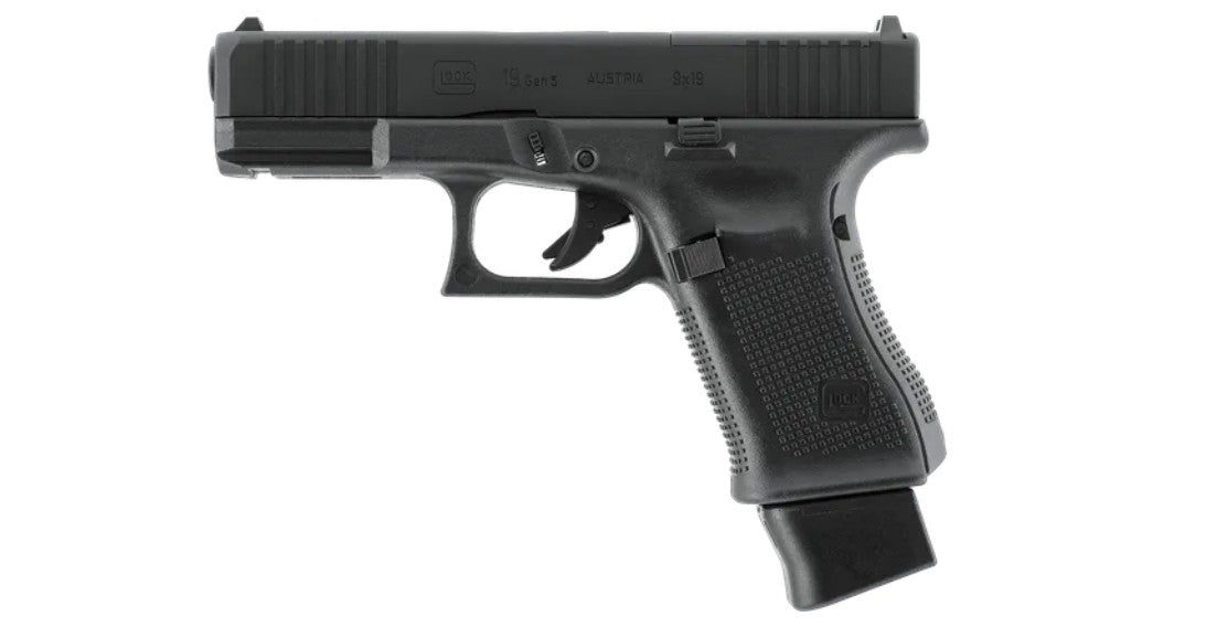 GLOCK 19 Gen5 MOS 4,5 mm (.177) BB, CO₂, < 2,0 J