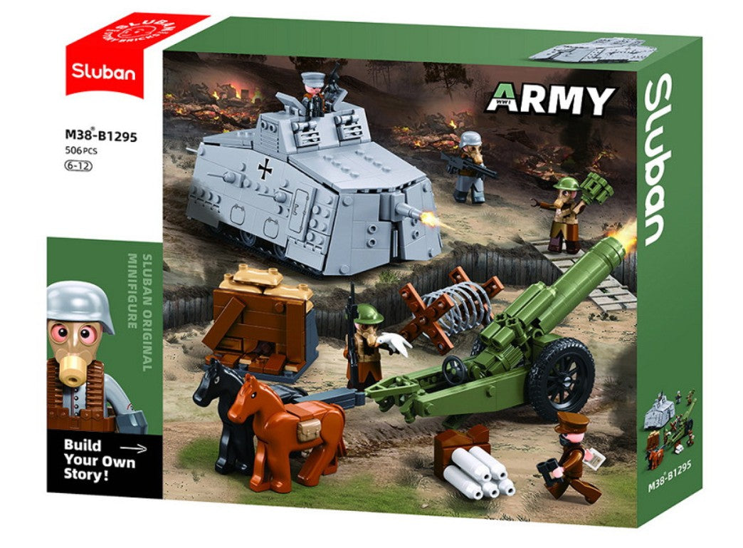 Sluban Army Attack Tank WWI - 47Vs M38-B1295