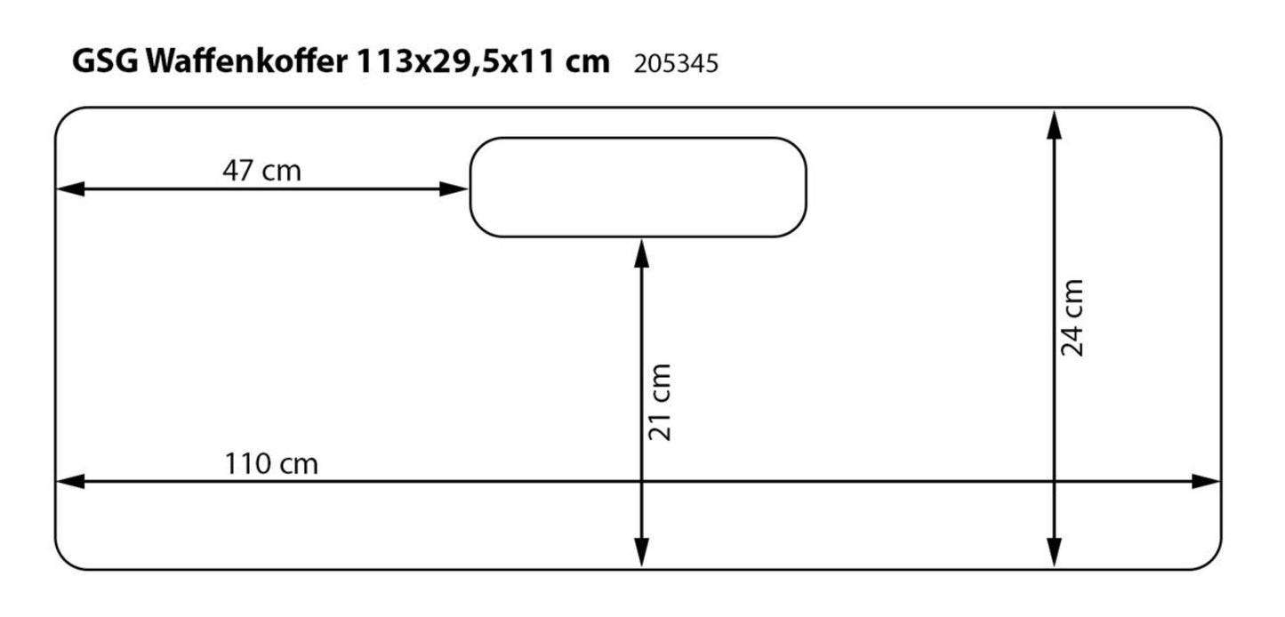 GSG Koffer Large Schwarz