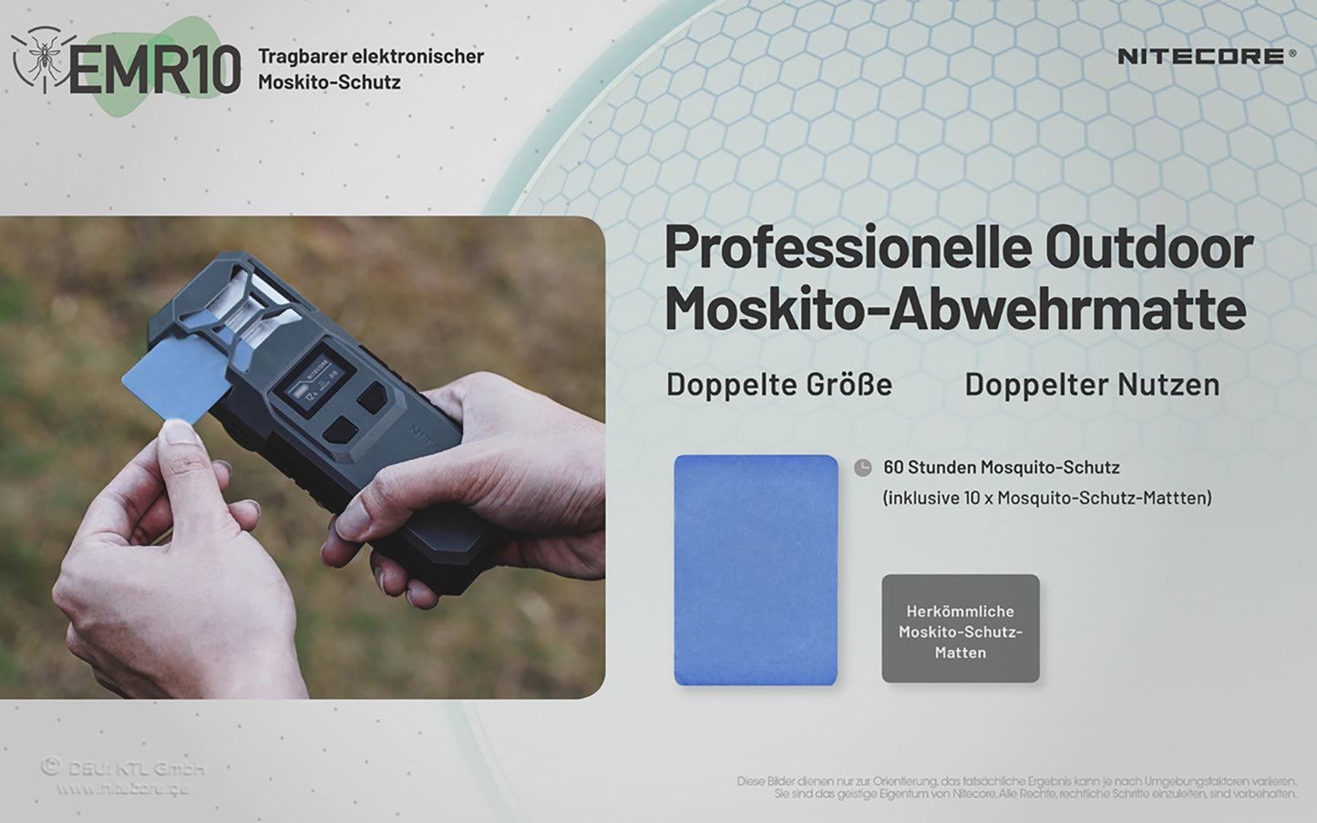 Nitecore EMR10 (Mücken Abwehr inkl. Powerbank) Mückenschutz