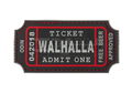 Large Walhalla Ticket Rubber Patch