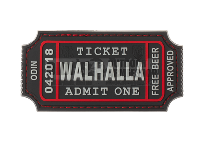 Large Walhalla Ticket Rubber Patch