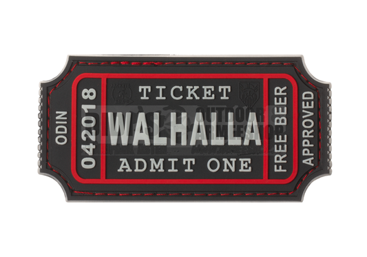 Large Walhalla Ticket Rubber Patch