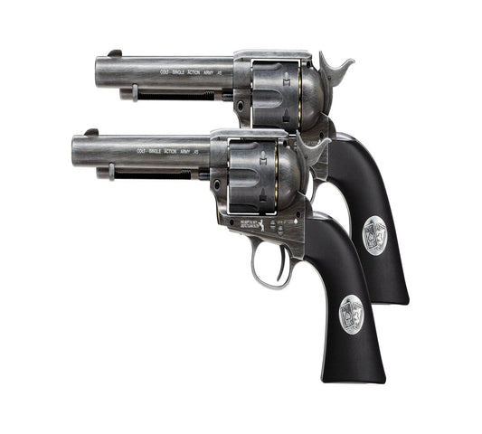 Colt SAA Double Aces Duel Set 4,5 mm (.177) BB, CO₂, < 3,0 J, Antik-Finish