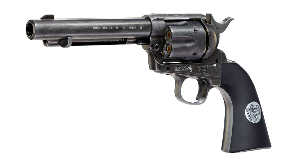 Colt SAA Double Aces Duel Set 4,5 mm (.177) BB, CO₂, < 3,0 J, Antik-Finish