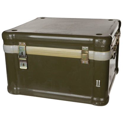 Pol. Transportkiste, Glasfaser, oliv, gebr.