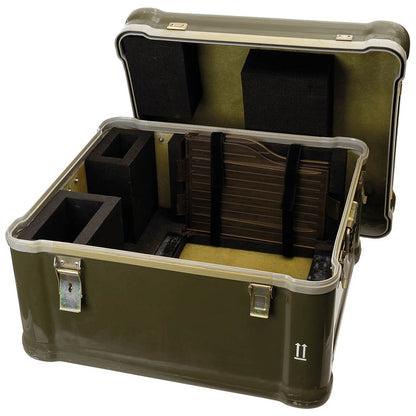 Pol. Transportkiste, Glasfaser, oliv, gebr.