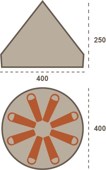 Indiana 8 Zelt - 8 Pers.