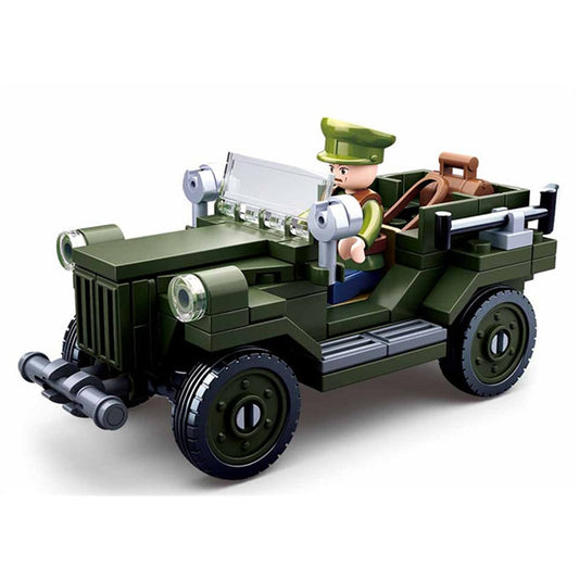 Sluban WWII Alliierter Jeep