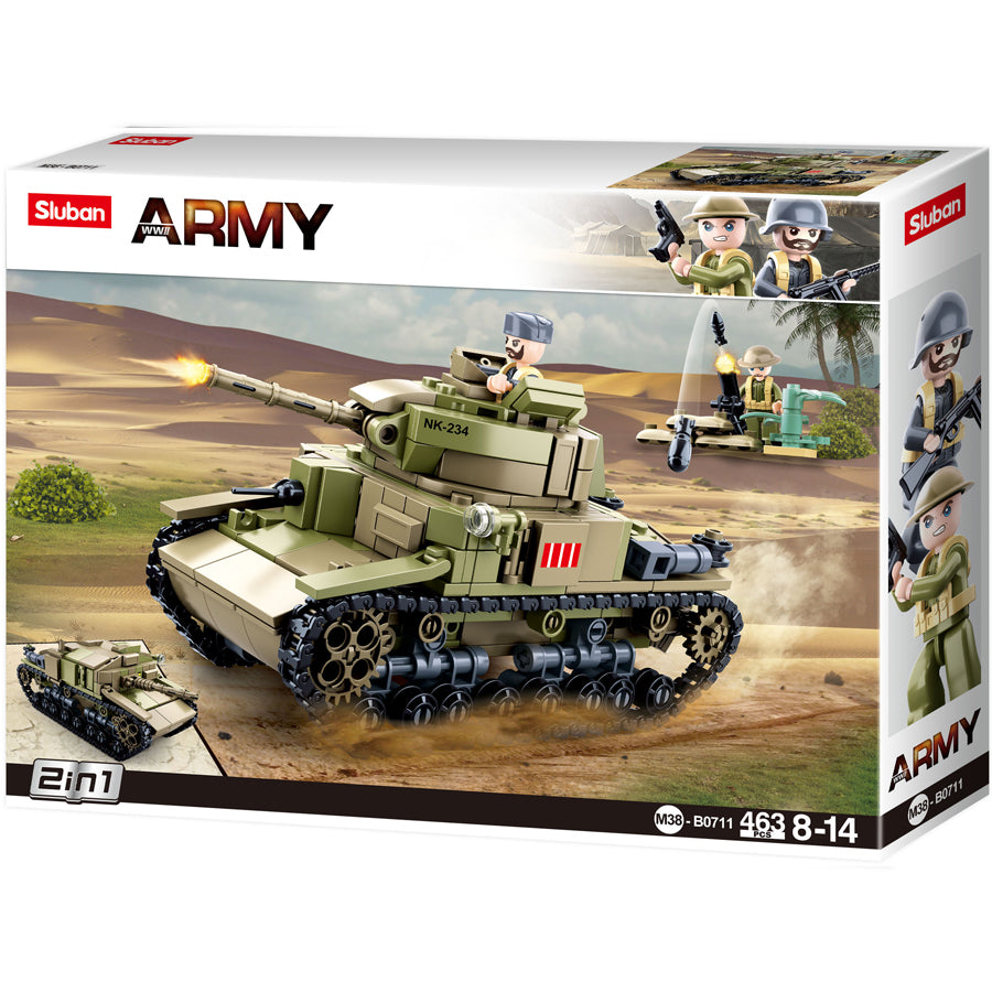 Sluban Medium Italian Tank 2in1